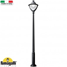 Φωτιστικό Φανάρι Κολώνα με λάμπα LED E27 50W 5000lm 3m Ρητίνης Μαύρο IP65 96BEPPE40/BL